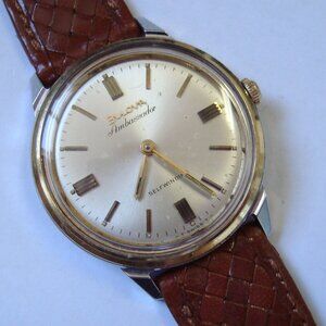 VINATGE BULOVA AMBASSADOR MICRO AUTOMATIC,RUN GREAT